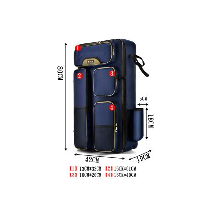 China Hot Sale Multifunctional Waterproof Durable Fishing Tackle Soft Rod Organizer Bag Cloth Fishing Box for sale