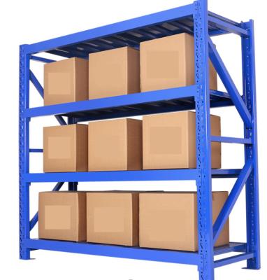 China Wholesale Corrosion Protection 300KG/layer Medium Storage Rack Large Warehouse Heavy Duty Storage Shelf for sale