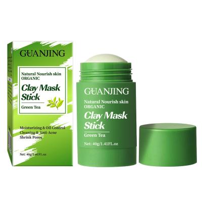 China New Clay Mask Green Tea Mask Moisturizer Organic Cleansing Beauty Mud Mask Stick Skin Nourishing Nourishing Mask for sale