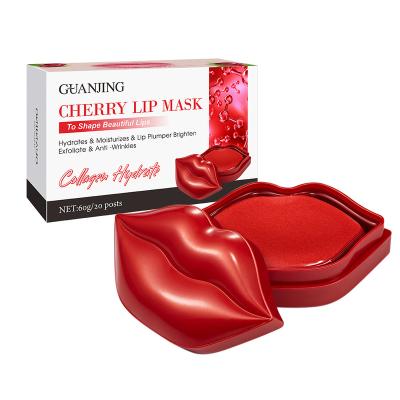 China Custom Hot Selling OEM Guanjing Moisturizer Moisturizer Collenge To Moisturize Lip Plumper Brighten Cherry Lip Mask 60g for sale