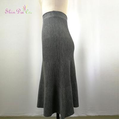 China Fashion Lady Sweater Dress Breathable Hot Sale Ladies Long Line A Skirt for sale