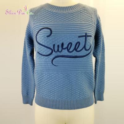 China High quality cheap custom Anti-wrinkle crewneck pullover jacquard sweater for sale