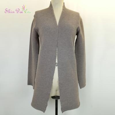 China Hot Selling Anti-pilling Sweater Cardigan Women Popular Knitted Stylish Knitwear Long for sale