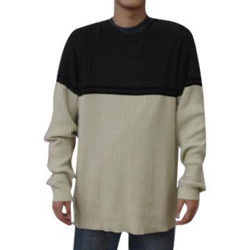 China Breathable Hot Selling Handmade Long Sleeve Men's Round Neck Knitted Sweater for sale