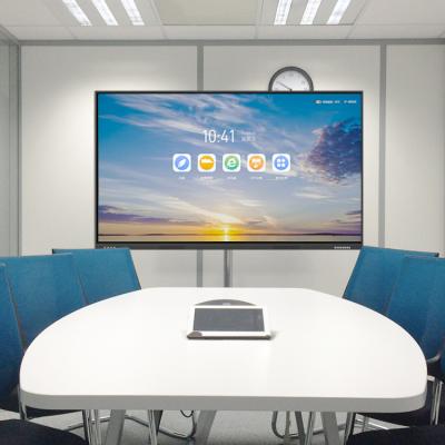 中国 Meeting 85/86 inch smart interactive display smart board touch screen optional ops interactive whiteboard 販売のため