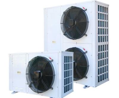 China 2HP zu Fan 3HP eins kastenähnlicher Luft kühlte verlängertes Orientierungslüftungsgitter des Kondensatores Reihe von der Seite ab zu verkaufen