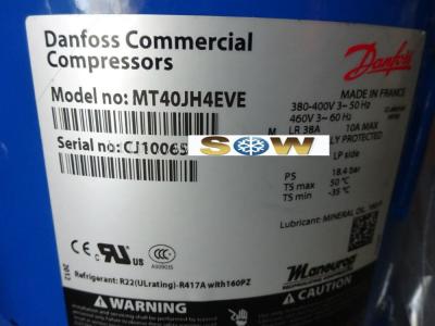 China Compresor hermético de MT40JH4EVE Danfoss Maneurop, pistón de R22 Francia Maneurop que intercambia el compresor del compresor en venta