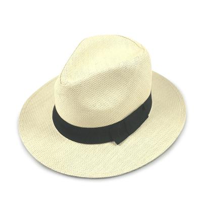 China Promotional Custom Cheap Picture Summer Beach Stock Panama Straw Hat for sale