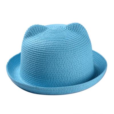 China High quality image china manufacturer custom printed logo kids straw hat for sale