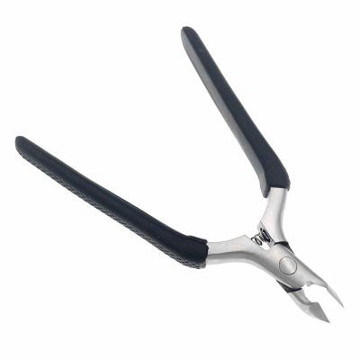 China New Style Black Grip High Quality Stainless Steel Nail Nipper for sale