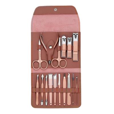 Cina Fashion Flip Case Manicure Pedicure Set Stainless Steel Nail Clippers Manicure Tool Pedicure Nail Scissor Travel Set in vendita