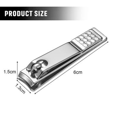 China Cheap Price Stainless steel medium size thick toe nail silver black color nail clipper trimmer for sale