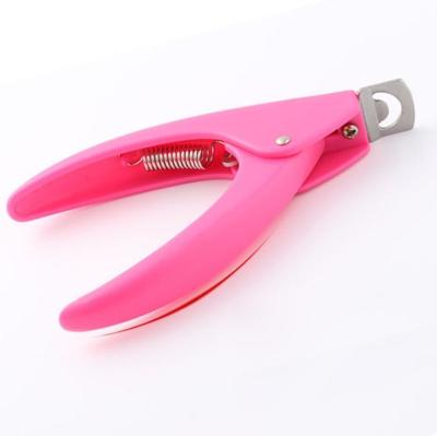 China U shape heavy duty beauty saloon nail trimmer straight round edge nail clipper for lady for sale