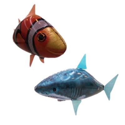 China Modern Remote Control Shark Clownfish Foil Balloon For Party Decoration Birthday Helium Floating Balloon for sale