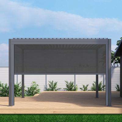 China Waterproof / Sun Shade Patio Sun Shade Motorized Outdoor Blind Zipper Track Roller Waterproof for sale