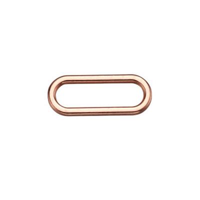 China Rust Free Metal Oval Adjustable Bra Ring And Slider for sale