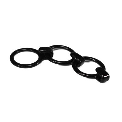 China Customized Black Nylon Coated Bra Strap J Hook 10mm for sale