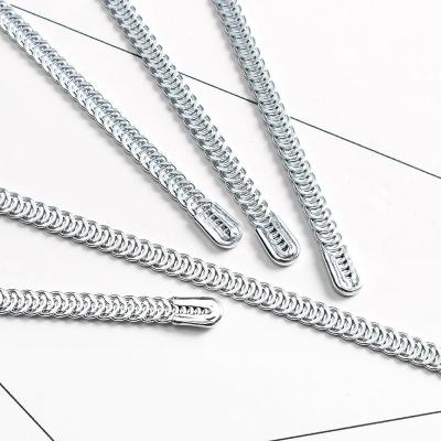 China Silver 1.2mm Stainless Steel Corset Boning , Metal Spiral Boning For Corsets for sale