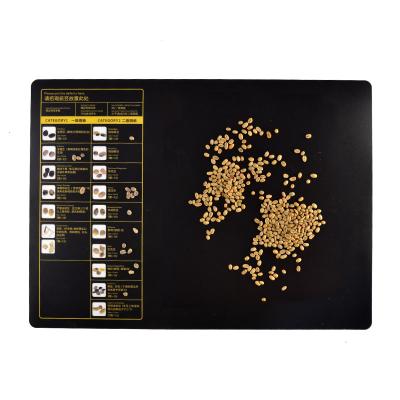 China Plastic Green Coffee Beans Desert Benchmark Pad Evaluation Coffee Beans Selecting Comparison Card Mat for sale