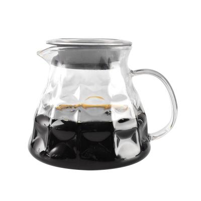 China CAFEMASY Borosilicate 900ml Carafe Drip Coffee Pot Bartender Viable Heat Resistant Percolator Glass Coffee Server for sale