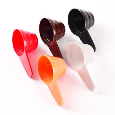 China Sustainable Coffee Machines Plastic Coffee Doser With Scale Food Grade Tea Milk Coffee Powder Scoop for sale