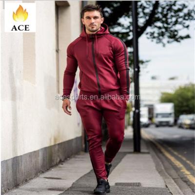 China Custom Zippered Brand Antibacterial Logo Outdoor Polyester Mens Fashion Style Tracksuit for sale