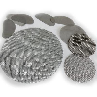 China Weave Wire Mesh 304 316 Factory Direct Sale Stainless Steel Wire Mesh Filter Discs for sale