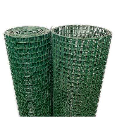 China Traditional Dark Green Vinyl Coated Wire Mesh 25x25mm Welded Hole 1