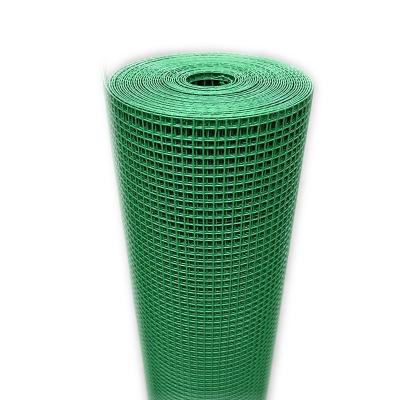 China Traditional Light Green Welded Coated Wire Mesh Hole Size 6x6mm Light Green Coated for sale