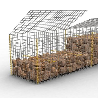 China Easily Assembled High Quality Easy Installation Zinc Coated Metal Welded Gabion Box For Sale for sale