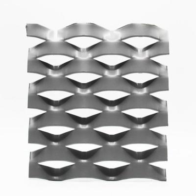 China High Quality Plain Weave Aluminum Architectural Flatten Expanded Metal Wire Mesh For Cladding for sale