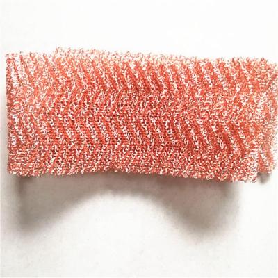 China High Working Pressures 40-600mm Width Knitted Wire Mesh For Demister Pad Gas-liguid Separator By Copper for sale