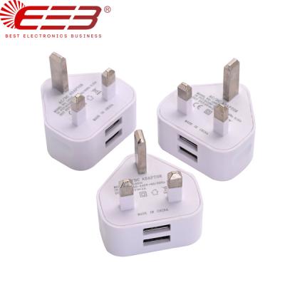 China Mobile/Tablet/Camera/GSM BEB UK Wall Charger CE ROHS FCC Certified 5v 2100ma UK 3 pin plug for iphone 8 iphone X UK plug for sale