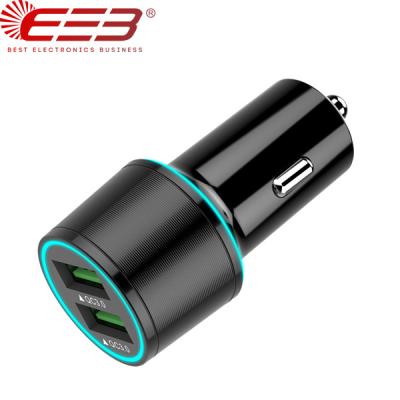 China Quick Charge Mobile Phone BEB USB QC3.0 Car Charger, Compatible For Samsung Galaxy S10/S9/S8/Note 9/Note 8, Quick Charge 3.0 Dual USB Car Fast Charger for sale