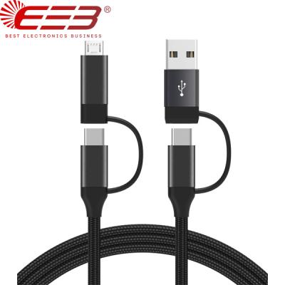 China Aluminum Connector BEB Cable Type C 6ft 5Amps Usb 4 In 1 Usb Cable For Samsung Galaxy s5 For iPhone Original Multi Usb Cable for sale