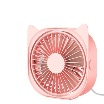 China Factory Design 360degree Rotation 4 Inch Mini Personal Cat Ear Fan With 3 Speeds 360 Degree USB Free Rotating Fan for sale