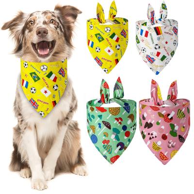 China Triangle Dog Bandana Plaid Design Scarf Viable Custom Cooling Soft Bandana For Dogs Cats for sale