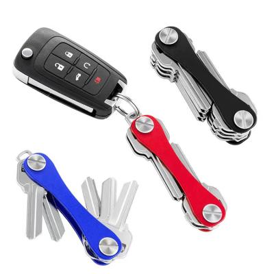 China Wholesale High Quality Durable Fashion Red Metal Car Key Chain Aluminum With Logo for sale