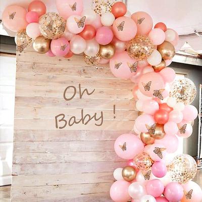 China DIY Rose Gold Balloons Arch Garland Latex Balloons for Kids Birthday Baby Shower Party Decoration Favor Balloons Kits for sale