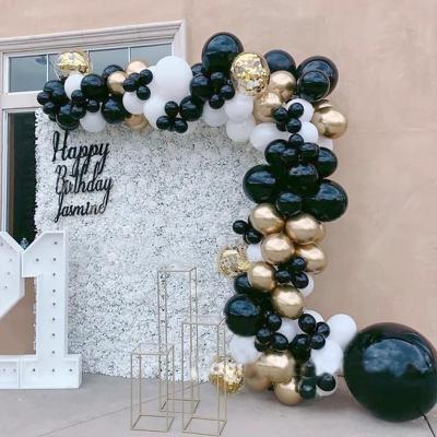 China DIY Black White Balloons Arch Garland Latex Balloons Birthday Anniversary Baby Shower Party Decoration Favor Balloons Kits for sale