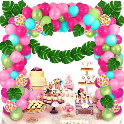 China Need Garland Party Balloon Birthday Decoration ALOHA Party Supplies Balloons DIY 142PCS Summer Balloon Arch Set First Birthday Decoration for sale