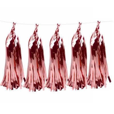 China Shinny 5 Sheets/Bag DIY Tissue Paper Tissue Paper Tassel Garland Fringe Bunting Backdrop Garland Wedding Birthday Party Decorative Decorations for sale