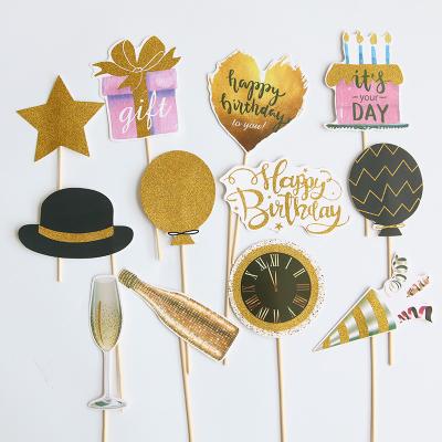 China Fashion Birthday Party Props for Photo Booth Birthday DIY Funny Costumes Mustache Glasses Mouth Bowler on a Stick for sale