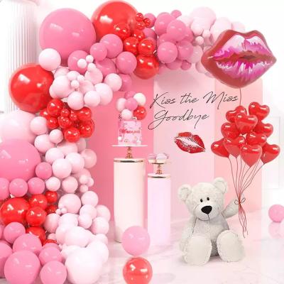 China Fashion Loloajoy Balloon Chain Balloon Arch Kit Engagement Valentine's Party Themed Decorations Bride Balloons Proposes for sale