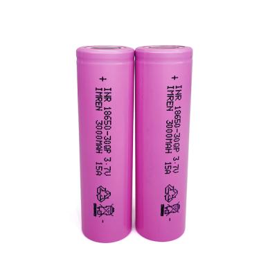 China Toys store in USA INR 18650 imren 30QP 3000mAh 15A 3.7v cells for SAMSUNG 30Q battery for sale