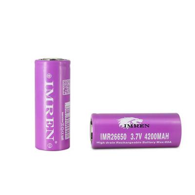 China Machine- Cylindrical Li Ion Battery 26650 4200mah 60A Batteries Lithium Ion for sale