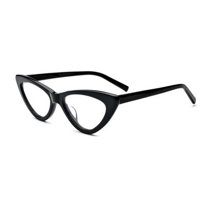 China Custom Full-rim Unique Cat Eye Glasses Black Star Optical Glasses for sale