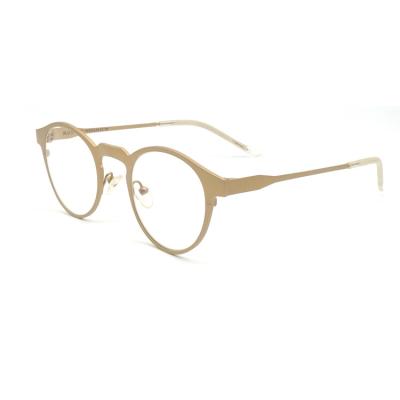 China Latest Full-Rim Design Computer Glass Ladies Gold Vintage Optical Glass Frames For Blue Light Blocking for sale