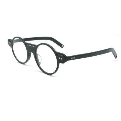 China Wholesale Black Acetate Glasses Full-rim Glasses New Arrival Vintage Blue Light Blocking Frames for sale