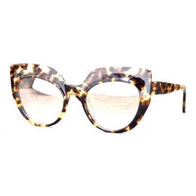 China Irregular Retro Fashion Sunglasses Wide Tortoise No Moq Acetate Cat Ear Sunglasses for sale